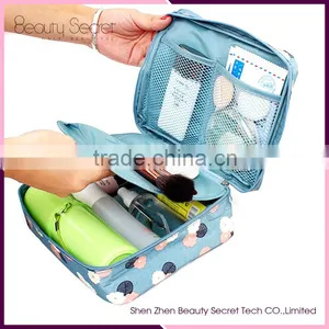 Blue Flat Cosmetic Bag Small Hanging Makeup Bag thumbnail-2