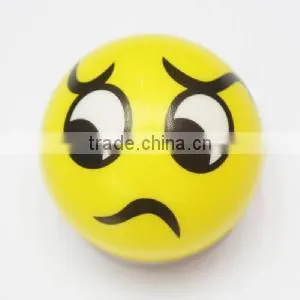 Angry Face PU Toy Ball 6.3cm $1.0 thumbnail-1