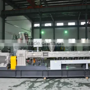 PP PE Calcium Carbonate Filler Masterbatch Plastic Granules Twin Screw Extruder thumbnail-2