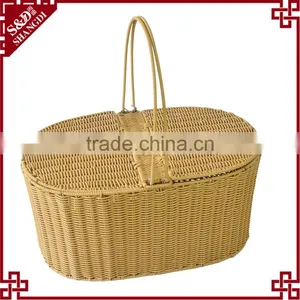 S.D Handmade Durable High Quality Oval Shaped Handing Gift Basket thumbnail-1