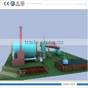 Anti-explosion 5TPD Environmental Friendly Waste Tire Recycling to Oil Pyrolysis Plant thumbnail-1