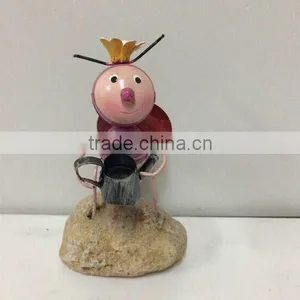 2015 Newest Design Labybug Garden Stakes Metal Ladybug Garden Decoration Garden Stakes Working Ladybug With Flower thumbnail-5