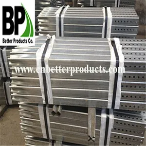 Hot Dipped Galvanized Perforated Traffic Steel Square Sign Posts Tubing thumbnail-1