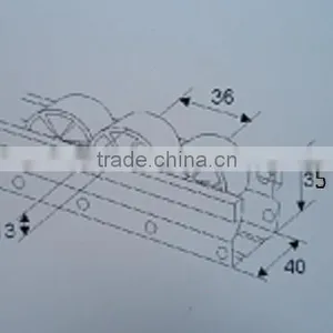 Flow Rack Roller Placon With Polythylene Wheels thumbnail-2