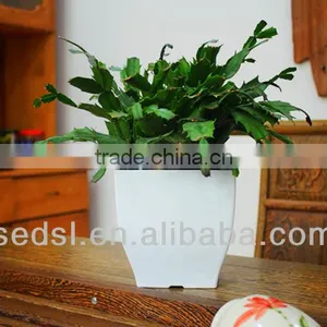 Square Cheap Colorful Stackable Planters Plastic thumbnail-1