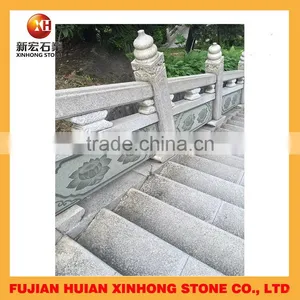 White Stone Carving Marble Arch Bridge Railing thumbnail-3