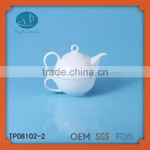 Tea Pot With Cup for One Person (egoist Tea Pot), Tea Cup Porcelain Tea Set for One Person thumbnail-1