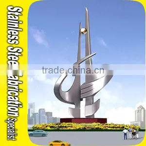 Garden Sculpture Stainless Steel Statue Sculpture Abstract thumbnail-1