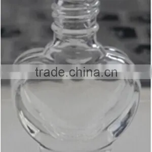 Fancy Heart Shape Glass Empty Nail Polish Bottle thumbnail-1