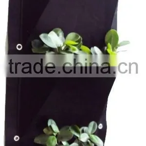 3 Puches Hanging Wall Fabric Pot Container Vertical Garden thumbnail-3