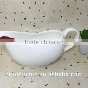 Stocked Tableware Wholesale Ceramic Sauce Boat thumbnail-2