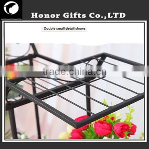 Indoor Outdoor Garden Metal Wire Flower Pot Plant Stand Wrought Iron Plant Stands thumbnail-4