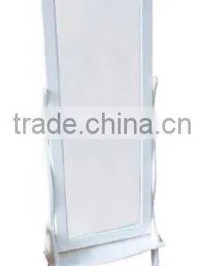 Antique White Bedroom Standing Dressing Mirror thumbnail-1