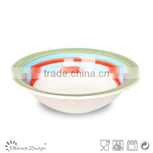 Handpainted Ceramic Soup Bowl thumbnail-3