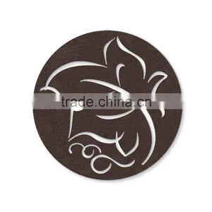Set of 6 Large 4.5 Inch Size Felt Coasters thumbnail-3