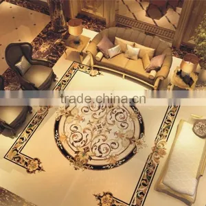 Luxury European Rococo Style Handmade Square Marble Medallion for Villa Floor Decoration BF12-04284c thumbnail-5