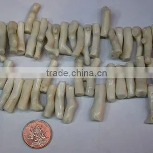Wholesale 16 Inches White Branch Loose Natural Coral Strand thumbnail-1