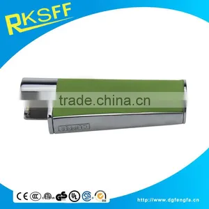 Metal Zinc Alloy and Letter Green Lighter Shell thumbnail-2