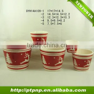 Christmas Ceramic Flower Vase and Pot Planters thumbnail-1