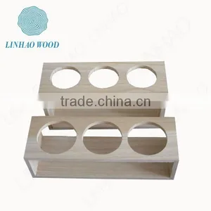 Wine Box Wood, 6 Bottle Wood Wine Box, Wood Box for Wine Glasses thumbnail-1