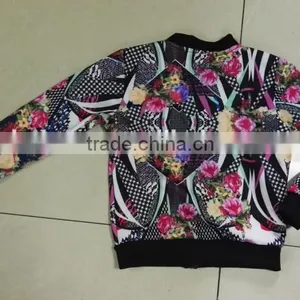 Yiwu Stocks Lots Girl's Fashion Long Sleeve Printed Jacket thumbnail-5