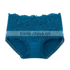 High Quality Colorful 95% Cotton 5% Spandex With Lace Custom Sexy Fancy Woman Underwear thumbnail-3