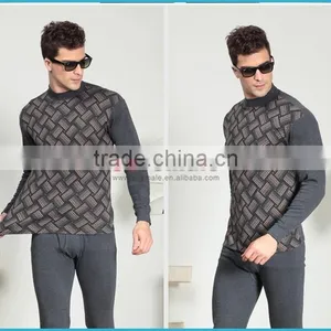 Polypropylene Cotton Heated Thermal Underwear Jaquard Men Base Layer Long Underwear Comfort Skins Thermal Underwear thumbnail-2