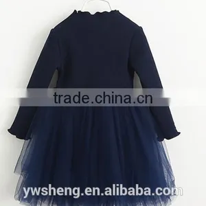 The New Autumn and Winter Children 's Clothing Girls' Long - Sleeved Lace Dress thumbnail-4
