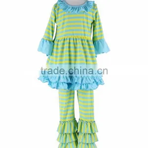 Giggle Moon Remake Outfits Kids Clothes Girls Clothes Tops & Striped Pants Girls Boutique Clothing Sets thumbnail-2