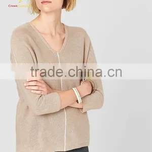 Custom Design Cashmere Ladies Sweaters Online Women Knitwear thumbnail-1