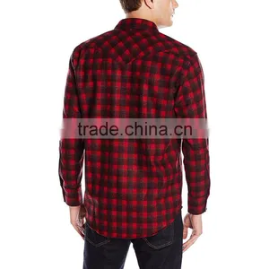 2016 New Fashion Latest Red Flannel Shirt Designs for Men thumbnail-4