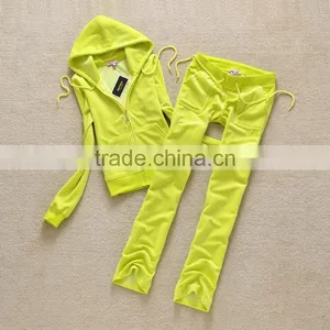 Custom Design Sports Training Set Woman Athletic Dress Women's Winter Velvet Sports Track Suit thumbnail-3