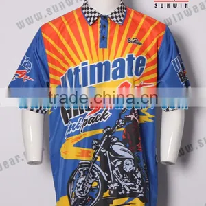 Custom Blank Motorcycling Jerseys / Motocycle Uniform With Sublimation Printing thumbnail-4