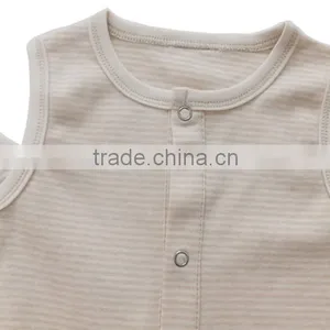 Wholesale 100% Organic Romper Baby Summer Baby Onesie Custom Printing thumbnail-4