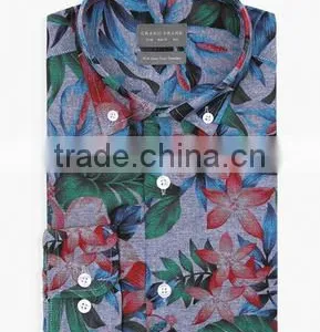 New Coming Floral Shirt for Men Dress Shirts Latest Deisgn thumbnail-1