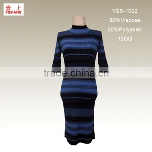 Jacquard Lady Sweater Design for Lady Sweater in the Spring and Autumn 80%Viscose 20%Polyester 12GG thumbnail-1