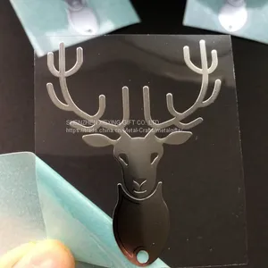 Custom Decorative Trademark Metal Nickel Stickers With Adhesive Glue thumbnail-2
