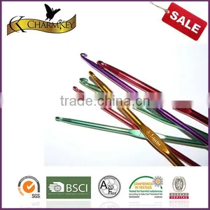 Charmkey High Quality Needlework Aluminum Ergonomic Crochet Hook Set Crochet Bags thumbnail-1