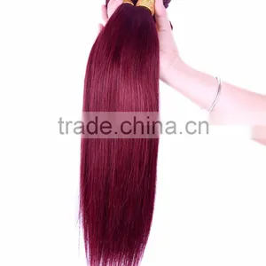 99j# Straight Wave Grade AAA Virgin Hair Brazilian Hair Sew in Weaves thumbnail-6