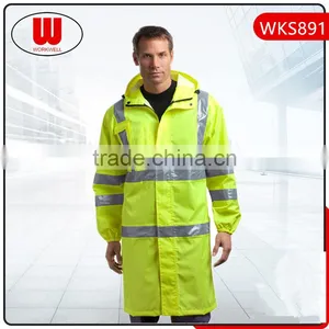 Long Design Reflective Safety Rain Clothes thumbnail-1