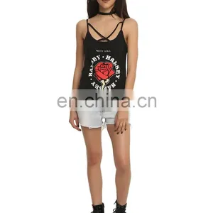 OEM Custom Made Women Cheap Price Different Colors Soft Running Custom Stringer Tank Top thumbnail-2