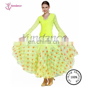 AB031 Beautiful Yellow Dance Full Skirt thumbnail-1