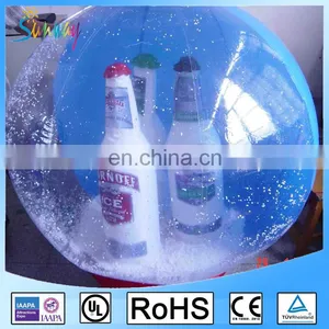 2017 Attractive Outdoor Display Giant Inflatable Snow Globes With Inflatable Beer Bottle thumbnail-2