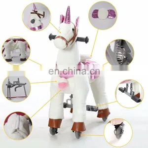 HI CE Kiddy Steering Ride on Toy Horse on Wheel thumbnail-3