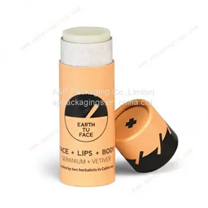 Custom Mini Eco Packaging Paper Empty Lip Balm Tube thumbnail-1