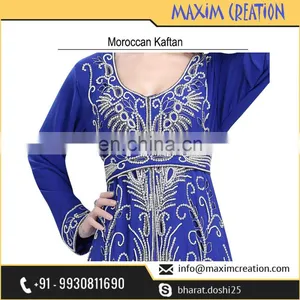 Royal Blue Luxury Kaftan For Wedding Occasion And Party Wear 5996 thumbnail-2