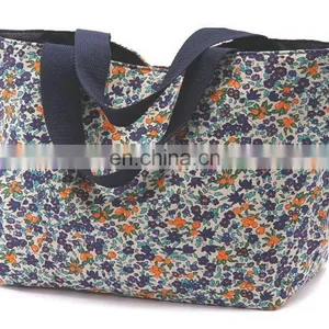 Natural Long Handled Canvas Shopper Bag Handle Bag thumbnail-6