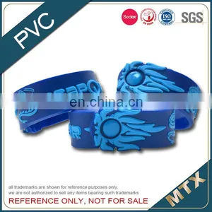 2D Design Soft PVC Wristband Bracelet thumbnail-1