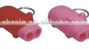 Pig Design Keychain With Light thumbnail-1