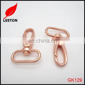 Factory Supply Shiny Rose Gold Swivel Snap Hook for Handbag thumbnail-4